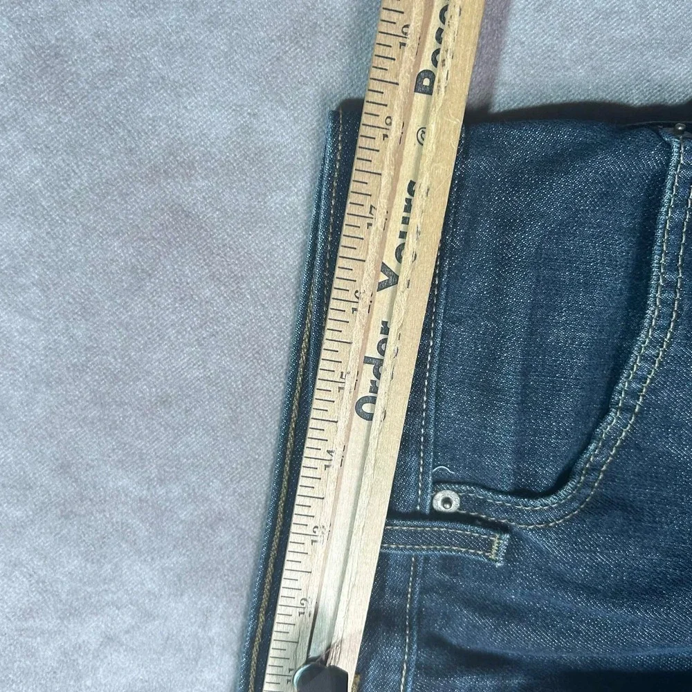 Levis 527 Low Boot Cut Jeans Mens 36x34 Dark Wash Blue Denim 100% Cotton